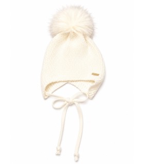 Gorro de Pompón Natural - Suave y Cálido