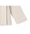 Abrigo Punto Cruzado Capucha Avellana - ¡Compra Ahora!